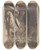 Triptych art skateboard deck of Willem Van Konijnenburg Sint Joris En De Draak by Willem van Konijnenburg (1868-1943)