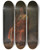 Triptych art skateboard deck of Antonio Zeno Shindler Spotted Tail by Antonio Zeno Shindler (1823-1899)