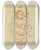 Triptych art skateboard deck of Albert Ilg Allegorien Und Embleme Vol Ii Pl025 by Albert Ilg (1847-1896)