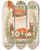 Triptych art skateboard deck of Awb Lincoln Pocket Magazine So Handy Ill Put It In My Pocket Type So Large I Can Read It By Moonlight by A.W.B. Lincoln (19-20-)
