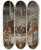Triptych art skateboard deck of Lavinia Fontana The Wedding Feast At Cana by Lavinia Fontana (1552-1614)