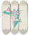Triptych art skateboard deck of David Kakabadz Abstraction Based On Sails Viii by David Kakabadze (1889-1952)