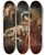 Triptych art skateboard deck of Cornelis Schut Judith And Holofernes by Cornelis Schut (1597-1655)