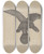 Triptych art skateboard deck of Filippo Porreca Eagle by Filippo Porreca