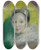 Triptych art skateboard deck of Alice Pike Barney Moon Madness by Alice Pike Barney (1857-1931)