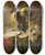 Triptych art skateboard deck of Jan Davidsz De Heem Still Life With A Glass And Oysters by Jan Davidsz de Heem (1606-1684)