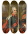 Triptych art skateboard deck of Dmitry Levitsky Portrait Of Count Ilya Andreevich Bezborodko by Dmitry Levitsky (1735-1822)