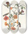 Triptych art skateboard deck of John James Audubon Mangrove Humming Bird by John James Audubon (1785-1851)