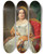 Triptych art skateboard deck of Anton Einsle Portrait Of Louise Von Wertheimstein Vienna 18131890 Born Biedermann by Anton Einsle (1801-1871)