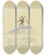 Triptych art skateboard deck of John Elsas Aus Den Wolken Kommt Das Glck by John Elsas (1851-1935)