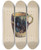 Triptych art skateboard deck of Mina Lowry Large Mug_1 by Mina Lowry (1894-1942)