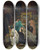 Triptych art skateboard deck of Lawrence Almatadema The Collector Of Pictures At The Time Of Augustus by Lawrence Alma-Tadema (1836-1912)