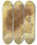 Triptych art skateboard deck of Alice Pike Barney Meditation by Alice Pike Barney (1857-1931)