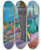 Triptych art skateboard deck of Anton Kerschbaumer Lindauer Hafen Iii by Anton Kerschbaumer