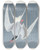 Triptych art skateboard deck of John James Audubon Sterna Hirundo by John James Audubon (1785-1851)