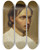 Triptych art skateboard deck of Artur Grottger Portrait Of Wincenty Chochlik Wasilewski 18491897 by Artur Grottger (1837-1867)
