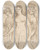Triptych art skateboard deck of Samuel Shelley The Hours by Samuel Shelley (1750-1808)