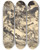 Triptych art skateboard deck of Lovis Corinth The Sacrifice Of Isaac Die Opferung Isaacs by Lovis Corinth (1858-1925)