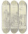 Triptych art skateboard deck of Jakob Frchtegott Dielmann Studienblatt Ansicht Einer Strae In Kronberg Oben Verschiedene Figurenstudien_2 by Jakob Furchtegott Dielmann (1809-1885)
