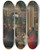 Triptych art skateboard deck of Adriaen Isenbrandt The Adoration Of The Shepherds by Adriaen Isenbrandt (1480-1551)