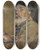 Triptych art skateboard deck of Francesc Gimeno Selfportrait With Cap by Francesc Gimeno (1858-1927)