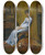 Triptych art skateboard deck of Thomas Eakins The Artists Wife And His Setter Dog by Thomas Eakins (1844-1916)