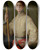 Triptych art skateboard deck of Pontormo Jacopo Carucci Portrait Of A Halberdier by Pontormo (Jacopo Carucci) (1494-1557)