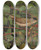 Triptych art skateboard deck of Lopaul Robert Fauvette A Tte Noire by Leo Paul Robert (1851-1923)