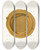 Triptych art skateboard deck of Fedor Grigoryevich Solntsev Panagiia Artosnaia V Nast Velich Izobrazhenie 3 by Fedor Grigoryevich Solntsev (1801-1892)