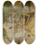 Triptych art skateboard deck of Pierre Bonnard Les Mamans La Famille Cottet by Pierre Bonnard (1867-1947)