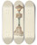 Triptych art skateboard deck of William Kieckhofel Ceremonial Candlestick Ecclesiastical Furniture by William Kieckhofel (20-)