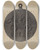Triptych art skateboard deck of Herman Bader Firemark_4 by Herman Bader