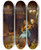 Triptych art skateboard deck of Pieter Duyfhuysen Rustic Courtship by Pieter Duyfhuysen (1608-1677)