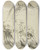 Triptych art skateboard deck of Peter Paul Rubens Heads And Necks Of Two Bovines Portion Of Neck Of A Third by Peter Paul Rubens (1577-1640)
