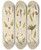 Triptych art skateboard deck of Walter Hood Fitch Cryptogamic Botany Of The Antarctic Voyage Of Hm Discovery Ships Erebus And Terror In The Years 1839 Pl27 by Walter Hood Fitch (1817-1892)