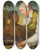 Triptych art skateboard deck of Carl Frederik Von Breda Double Portrait Of Carl Bernhard Wadstrm 17461799 And Prince Peter Panah by Carl Frederik Von Breda (1759-1818)
