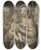 Triptych art skateboard deck of Anton Raphael Mengs Madonna Mit Dem Kind Und Zwei Engel by Anton Raphael Mengs (1728-1779)