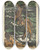 Triptych art skateboard deck of Ernst Ludwig Kirchner Three Bathers In The Waves by Ernst Ludwig Kirchner (1880-1938)
