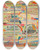 Triptych art skateboard deck of Karl Wiener Plakat by Karl Wiener (1901-1949)