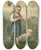 Triptych art skateboard deck of Edward Mitchell Bannister Child With Birds And Dog by Edward Mitchell Bannister (1828-1901)