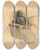 Triptych art skateboard deck of Christian Kongstad Petersen Dame I Sofa by Christian Kongstad Petersen (1862-1940)