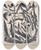 Triptych art skateboard deck of Josef Eberz Flusslandschaft by Josef Eberz (1880-1942)