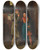 Triptych art skateboard deck of Berthold Woltze Guter Rat Ist Teuer by Berthold Woltze (1829-1896)