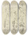 Triptych art skateboard deck of Peter Paul Rubens Various Figures Including Roman Soldiers And Partially Draped Male And Female Nudes by Peter Paul Rubens (1577-1640)