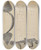 Triptych art skateboard deck of Mildred Ford Latch by Mildred Ford (20-)
