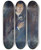 Triptych art skateboard deck of Edvard Munch Selfportrait With Cigarette by Edvard Munch (1863-1944)