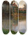 Triptych art skateboard deck of Eliphalet Fraser Andrews Edge Of A Stream by Eliphalet Fraser Andrews (1835-1915)