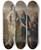Triptych art skateboard deck of Claude Vignon La Pche Miraculeuse Ou La Vocation De Saint Pierre Petit May De Notredame by Claude Vignon (1593-1670)