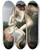Triptych art skateboard deck of Franois Grard Cupid And Psyche by Francois Gerard (1770-1837)
