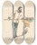 Triptych art skateboard deck of Friedrich Carl Von Scheidlin Billiard by Friedrich Carl Von Scheidlin (1822-1913)